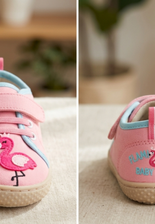 Flamingo Baby Shoes